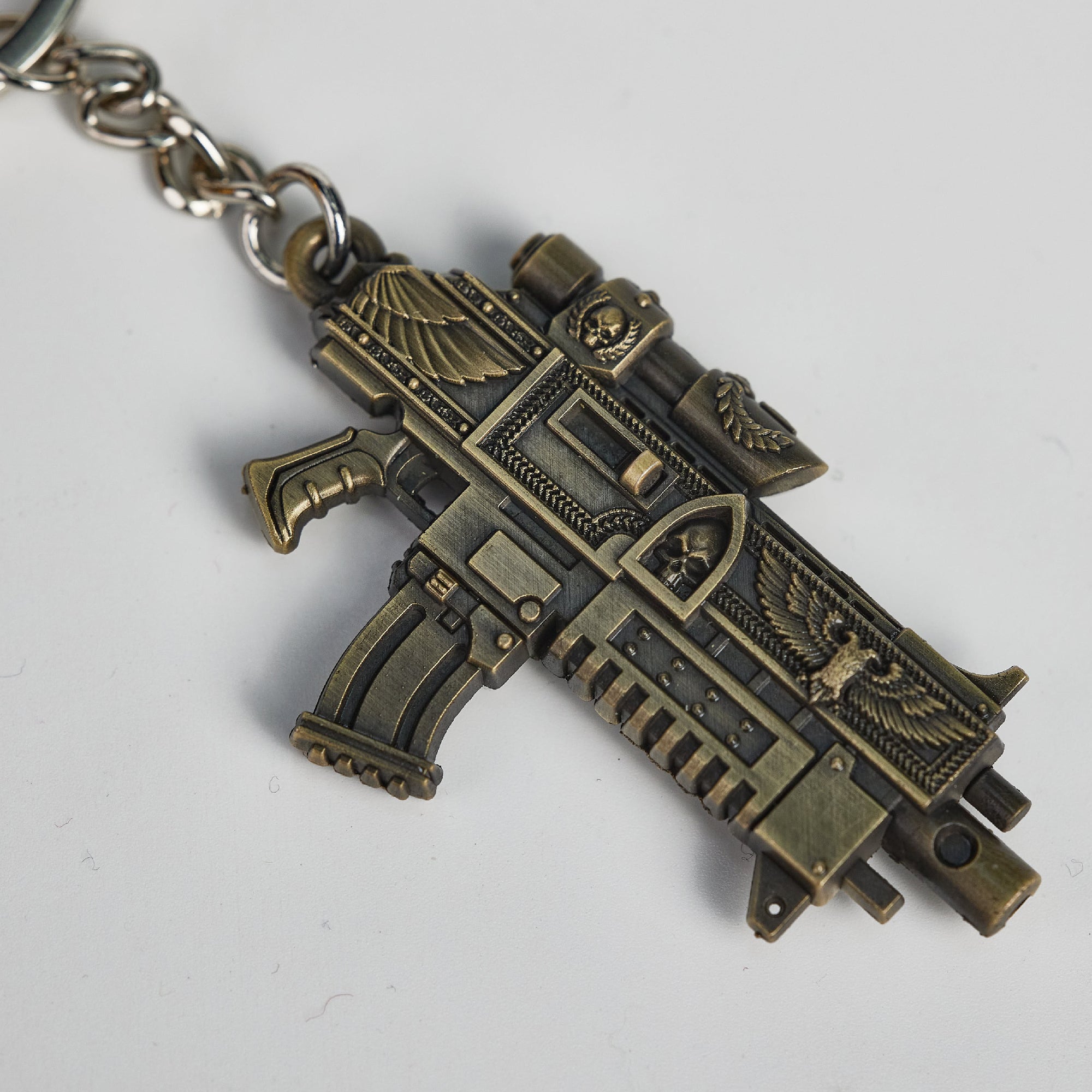 Warhammer Space Marine Weapon Master crafted Bolt Rifle Keychain Starforged
